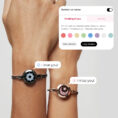 Totwoo_touch_bracelets_snake_chain_black_rose_gold